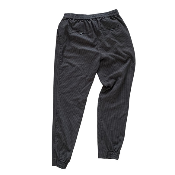 Dynamite XS pinstriped elastic waist & ankle pants with drawstring & pockets - Picture 3 of 7